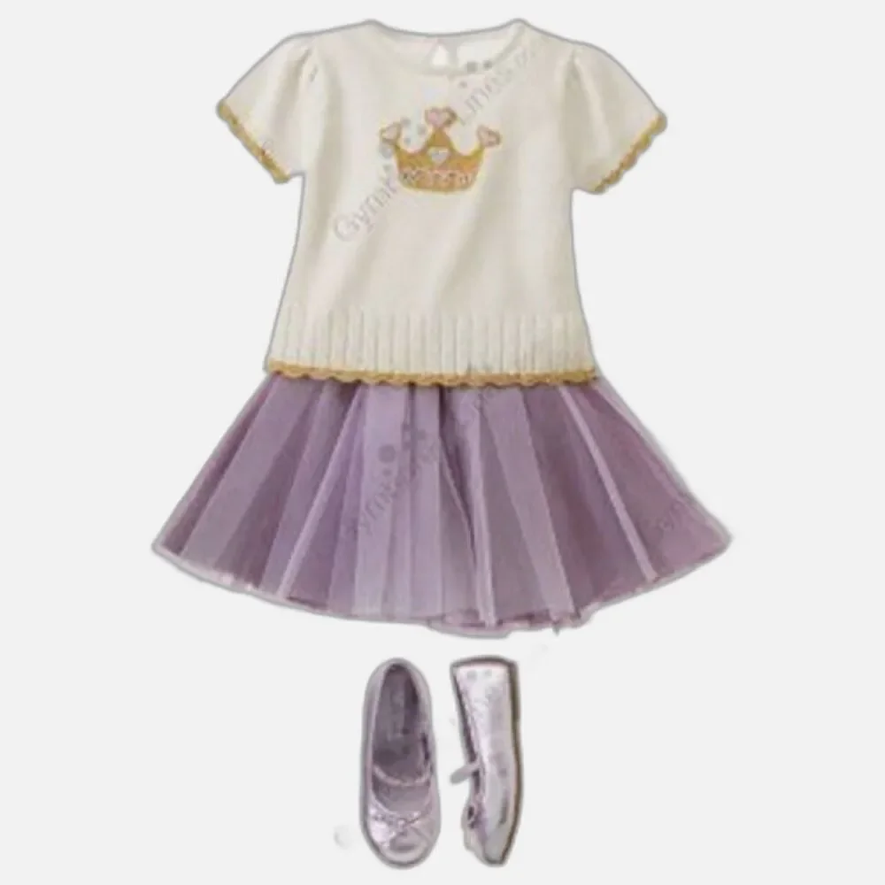 NEW Gymboree Baby Girl Shoes 03 6-12M Royal Gardens ballet flat lavender purple